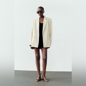 ZARA Oversized Twill Blazer